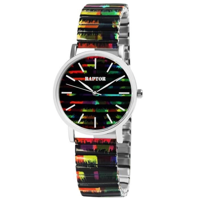 Montre pour femmes neuve Noir Analogique Mouvement quartz inox  