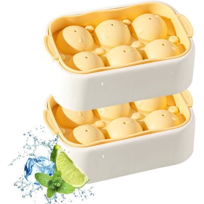 Bac A Glacon, Bac A Glacons Avec Couvercle Bac À Glacon En Silicone, Moule À Glaçons Ice Cube