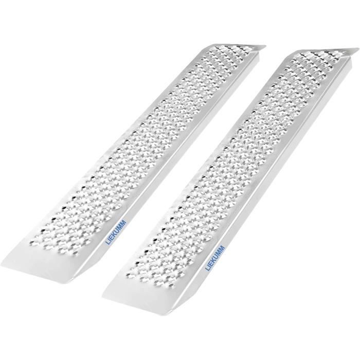 PAIRE DE RAMPES DE CHARGEMENT EN ALUMINIUM - 4 MÈTRES - CAPACITÉ 400 KG