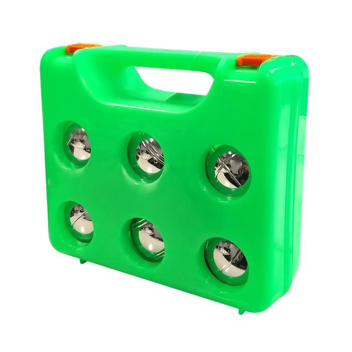 Ensemble de boules en métal - Jeu des Boules - Mixte - Valise de transport incluse - Diamètre 7 cm