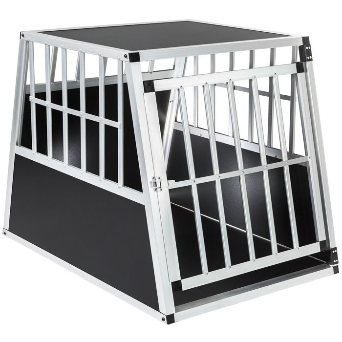 TECTAKE Cage de transport pour chien simple dos incliné