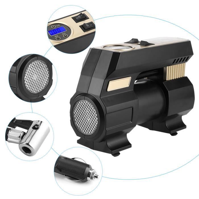 Pompe De Gonflage Portable Numérique 12V Avec Power Bank Et Éclairage - Pour Voiture, Vélo, Ballons