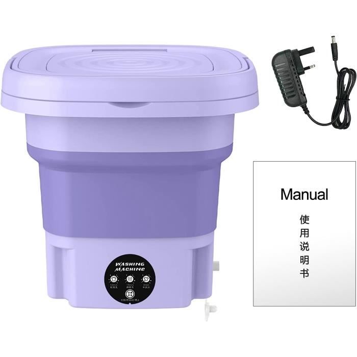 Mini Machine à Laver Portable - 12L - 3 Modes + Essorage - Pliable - Pour Appartement/Dortoir