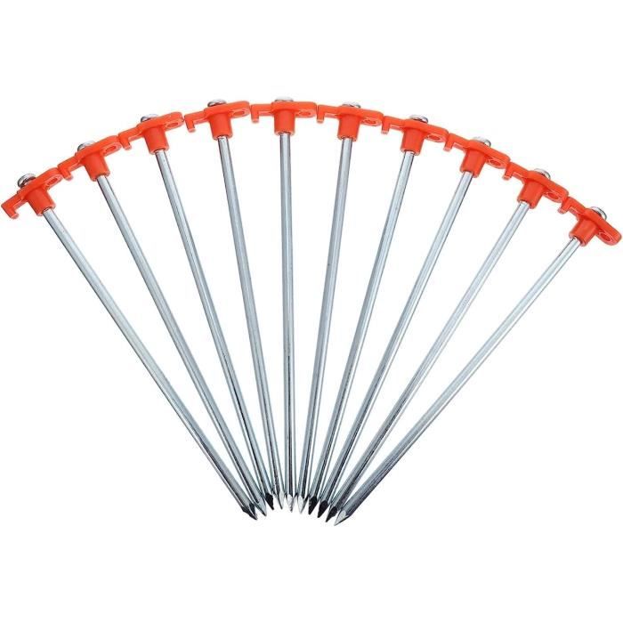 Piquets De Tente | Piquets À Double Trou Imperméables Et Antirouille