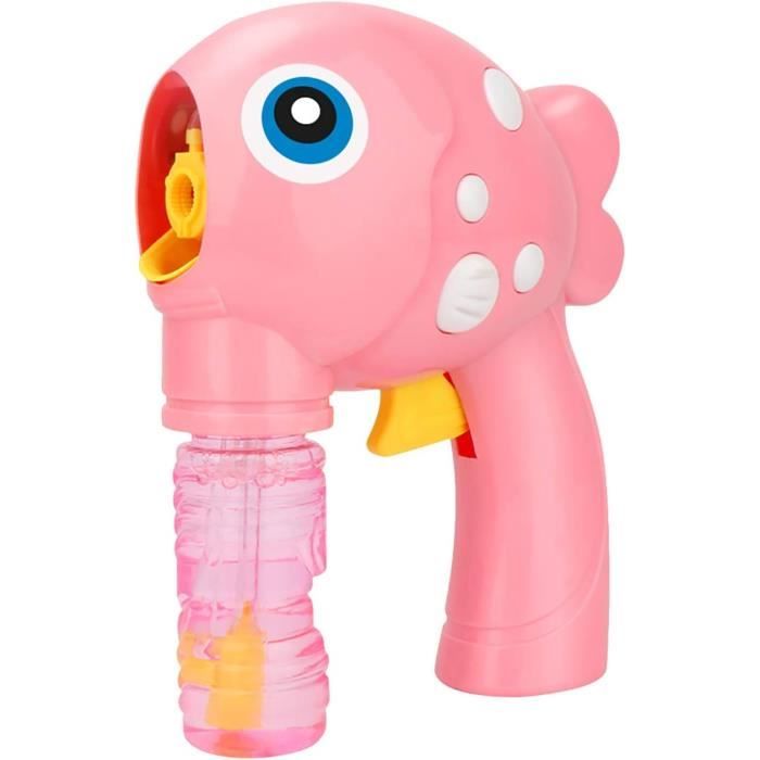 Pistolet à Bulles Automatique Lapin Carotte - Machine à Bulles De Pâques, 2 Flacons De Solution, Jeu Extérieur Anniversaire