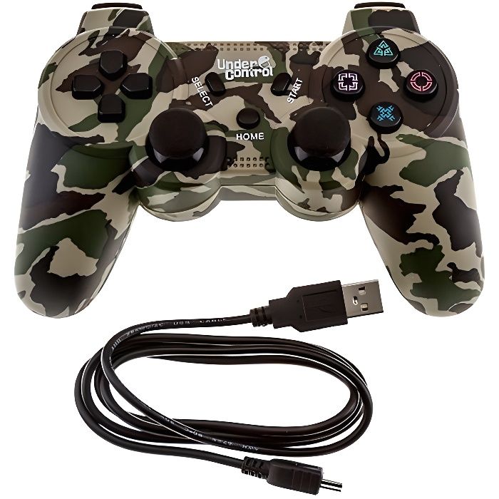 Manette Camouflage bluetooth PS3 Under Control