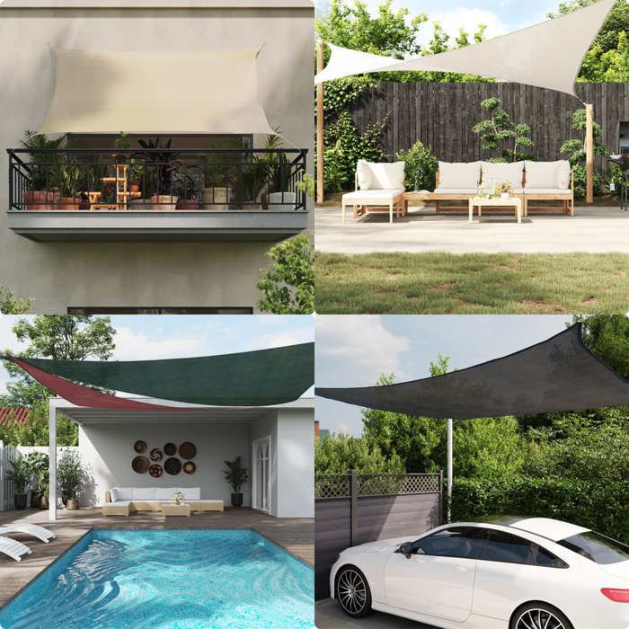 vidaXL Parasol PEHD 2x4 - vue 2