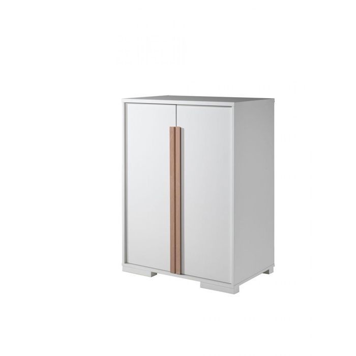 Armoire 2 portes pour lit Blanc - VIPACK - Bois - Dès 2 ans Armoire 2 portes pour lit Blanc - VIPACK - Bois - Dès 2 ans