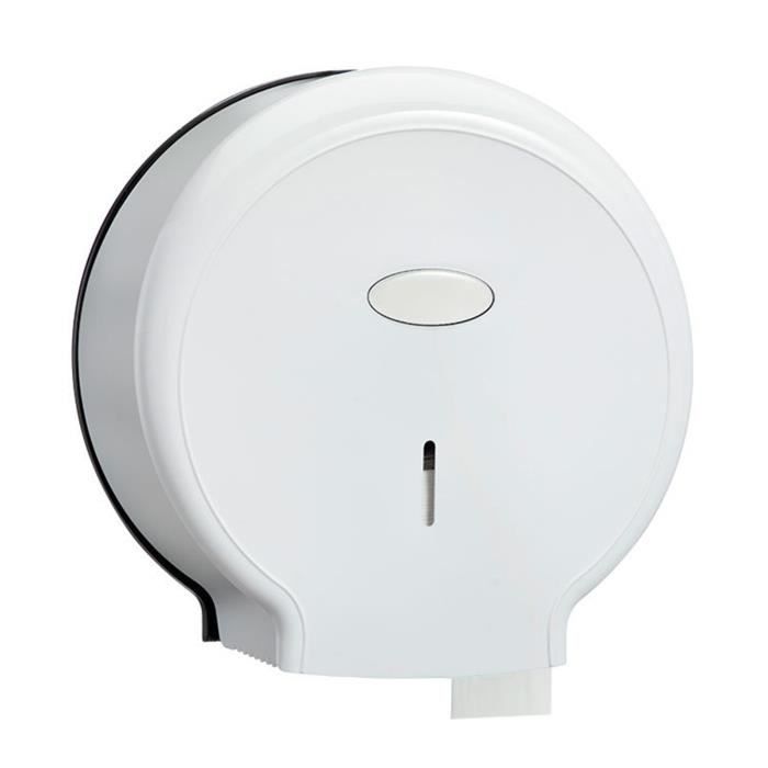 FOTABPYTI Distributeur Papier Toilette Jumbo - Support Mural Pour Un Seul Gros Rouleau Blanc