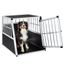 TecTake Cage Box Caisse de Transport pour Chien Mobile Aluminium diverses Tailles au Choix Simple/Petit | No. 400548 