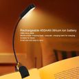 Lampe de livre Lampe de Lecture Rechargeable par USB, Clip sur la Lampe de Lecture dans le Lit 3 luminaire decorative-1