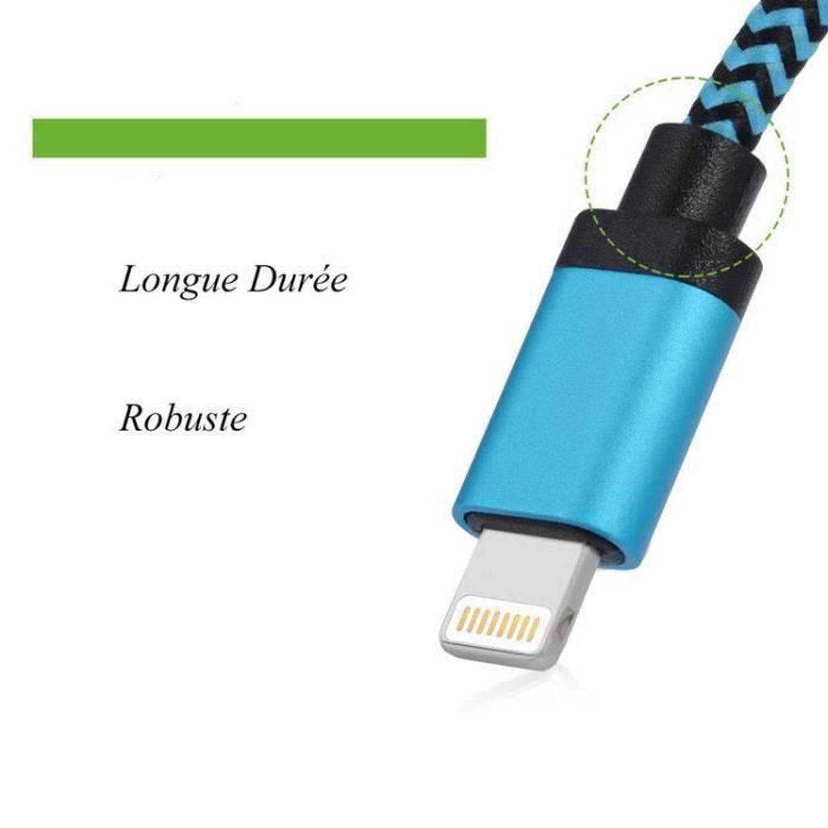 Acheter FONKEN Adaptateur de câble magnétique Tête anti-poussière Embouts  de connecteur de charge pour iPhone Micro USB Type-C