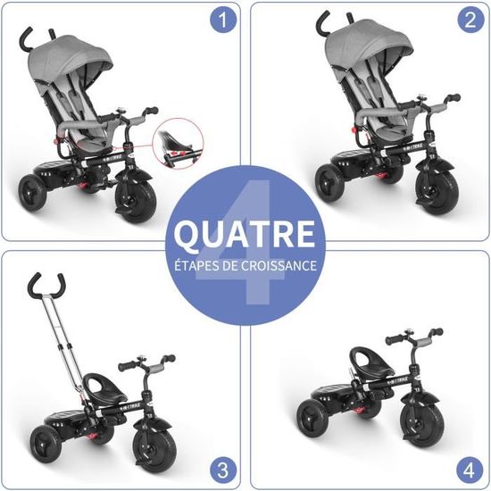Besrey 4 en 1 new arrivals tricycle evolutif poussette vélo walker