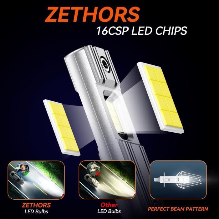 Ampoules 6500k Ampoules LED H1 AGLINT - 2 Pièces 6500K Blanc 60W Pour Feux De Route Et Croisement Phares LED Voiture