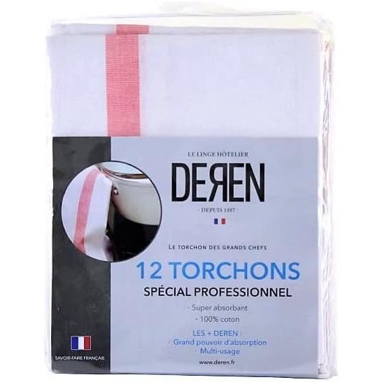 Torchons 100% coton - Linge pâtissier