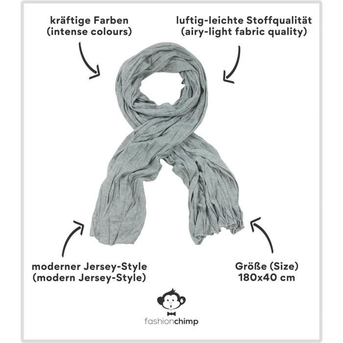 QUEEN HELENA Foulard Fantaisie écharpe Voile Légère Fine Décontractée