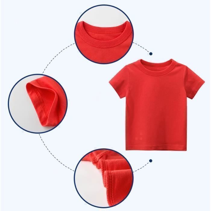 T-shirt Garçon Circo Manches Courtes Avec Nœuds Et Yeux Bleus – Taille S (6-7 Ans) Neuf