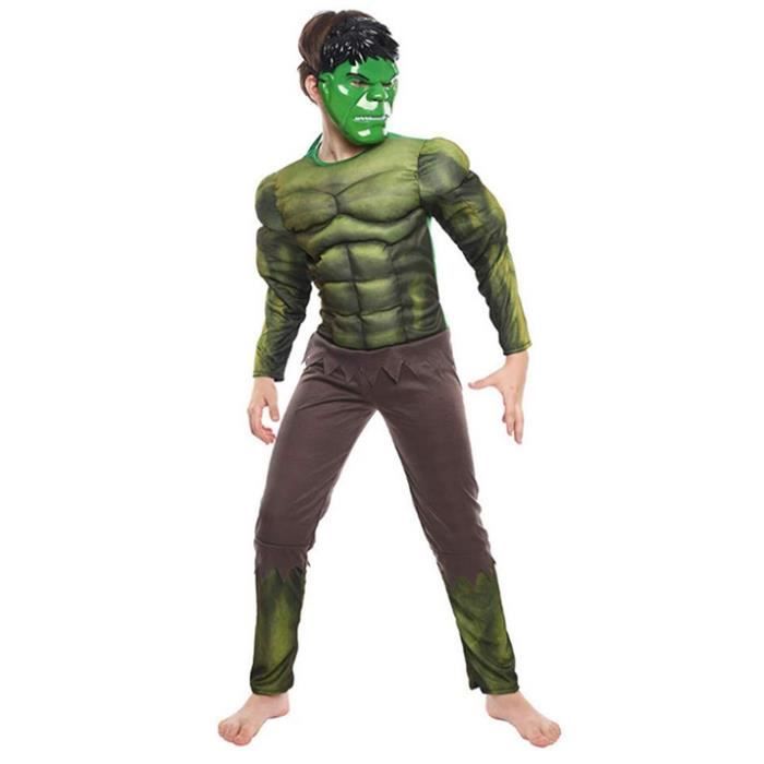 Déguisement Hulk Enfant Muscle Cosplay Costume avec Masque