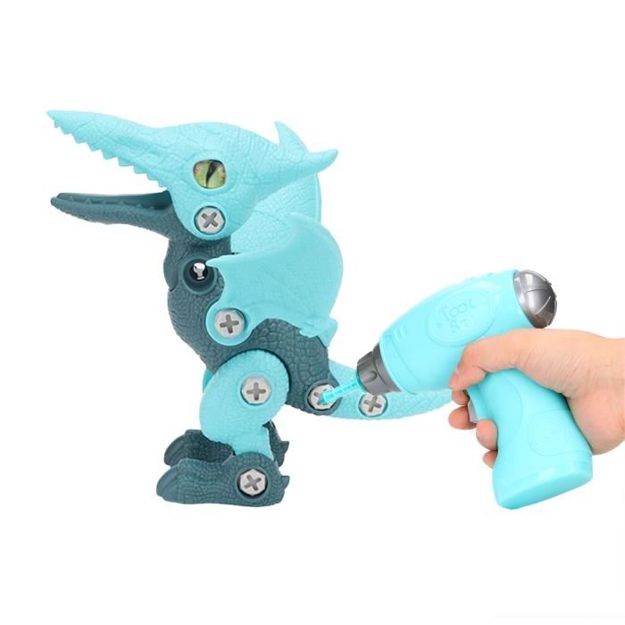 HURRISE jouet de dinosaure de construction 4 en 2 démonter les jouets de  dinosaure dinosaure de construction de construction de