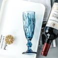 Verres - Verrines - Carafes,Verre à vin sculpté multicolore,150ML,flûtes à Champagne,pour whisky,mariage,Bar,Restaurant - Type 6-2