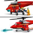 LEGO® City 60281 L'Hélicoptère de Secours des Pompiers,  Jouet, Minifigurines et Moto-2