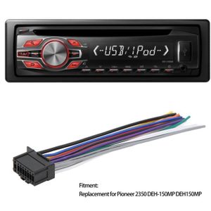 Câble ISO Pour Autoradio Pioneer MVH-390BT - Neuf Sous Emballage - Marque TechExpert - Garantie 3 Ans