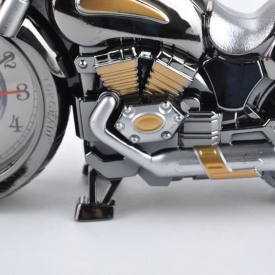 Moto Bike biker Horloge Réveil Motorraduhr Moto Réveil Quartz Quartz Lecteur