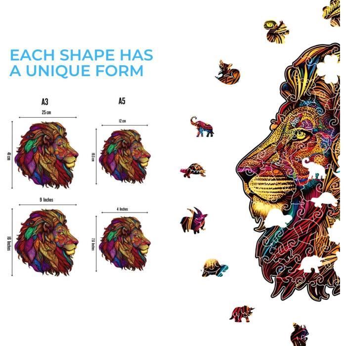 Casse-Tête | Puzzles 1000 Pièces Puzzles Pour Adultes Stormy Lions