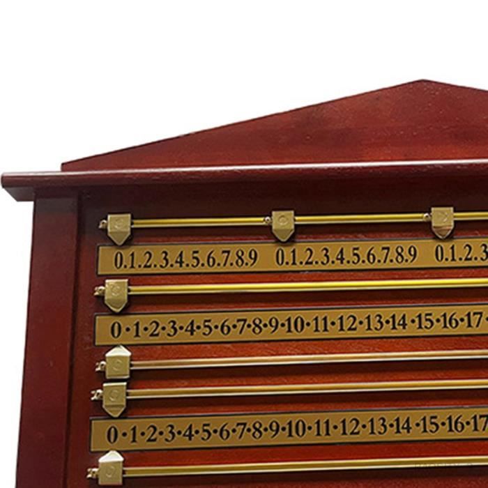 Srliya Billard Anzeigetafel - 4-Spur Scoring Board Aus Holz