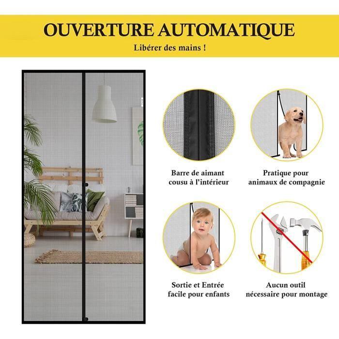 Moustiquaire Fenêtre Magnétique 110 X 240 Cm Anti Insecte