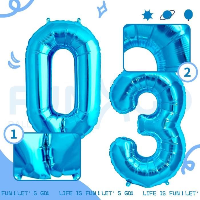 Decoration Bluey Ballon En Aluminium Arrondi - Diamètre 43 Cm - Blueyu2122 - Jour De Fête Bluey Anniversaire