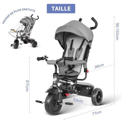 Besrey 4 en 1 tricycle evolutif poussette vélo walker hotsell