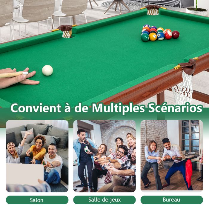 Table De Billard Pliable Homasis 122 Cm - Jeu De Billard Américain Complet Pour Enfants Et Adultes Avec Accessoires Inclus