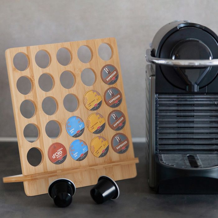 Relaxdays Range-ustensiles pour tiroir, 16 couteaux & aiguisoir, rangement en bambou, HxLxP: env