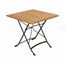 Table Carree Pliante Teck Fer Forge Medicis Achat Vente Table