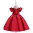 Robe Fille De Soiree Manches Courte Robe Pour Mariage Et Ceremonie Fille Rouge Achat Vente Robe De Ceremonie Cdiscount