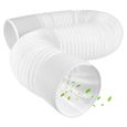 Tuyau Évacuation Climatiseur Ø150mm - 1 Pièce, Flexible 2M, Tuyau d'Échappement pour Mobile Climatisation Dupcheliry