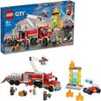 Jeu de construction LEGO® City 60282 L’unité de commandement des pompiers avec miniatures et camion de pompiers-0