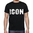 Homme Tee-Shirt Icône – Icon – T-Shirt Vintage Noir-0