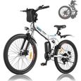 Vélo électrique pliable - MYATU - Roues 26 - Shimano 21 vitesses - Tout suspendu-0