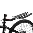 SALUTUYA Porte-bagages de vélo KW-671-05 Support de vélo arrière Rack Post Mount Montage Démontage rapide Alliage sport panier-0