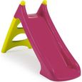 Toboggan XS Rose - SMOBY - Adapté aux enfants à partir de 2 ans - Possibilité de raccorder un tuyau d'arrosage-0
