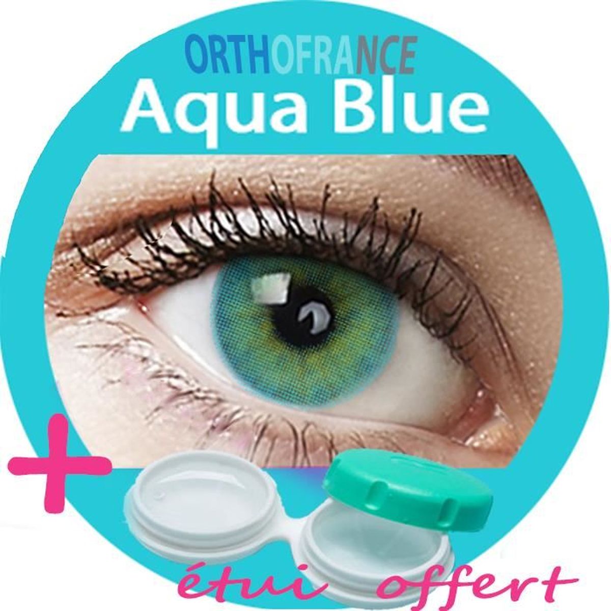 Lentille De Couleur Bleu Bijoux Femme Et Homme Cdiscount Bijouterie