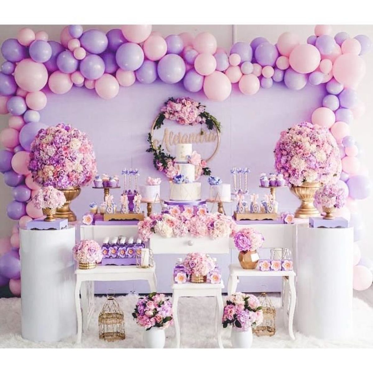 Kakoo 100 Pcs 10 Pouces Ballons Rose Pale Lavande Violet Rose Latex Pour Decoration Anniversaire Princesse Mariage Rose Cdiscount Maison