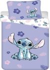 JERRY FABRICS Parure de lit - Disney - Stitch - Housse de couette 140x200 cm - Taie d'oreiller 70x90 cm - 100% coton