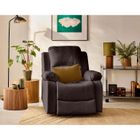BESTMOBILIER Armand - fauteuil relax électrique en simili - Marron