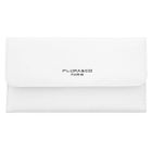 Porte-chéquier portefeuille tout en un à rabat femme Flora Co Paris - Blanc