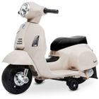 SUN BABY Vespa Moto Voiture Electrique pour enfants - 18 à 36 mois - 6V 4,5Ah - marche avant - roues en plastique - Ecru