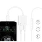 ZHIKE iPhone 8/7 Adaptateur Lightning Audio Charge, Double Port Lightning Adaptateur, Ecouter Musique et Charger Votre iPhone 7 Plus