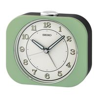 Réveil - Seiko Clocks - Réveil Seiko plastique vert cadran blanc - Couleur de la matière:Vert